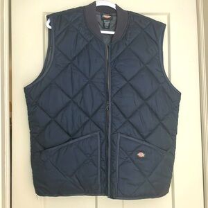 Classic Dickies Quilted Vest - Navy Blue - Like New - Large